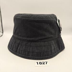 TIMBERLAND UNISEX L/XL FISHERMAN HAT BLACK SMALL LOGO NWT TB0A62YT001